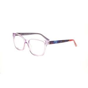 New PEACELOVE Crystal Lilac THE ARTIST Eyeglasses w/ Colorful Temples 57/17/150